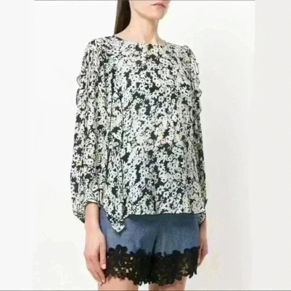 See By Chloe Tops - See by Chloe Blouse Floral Ditsy Long-sleeve